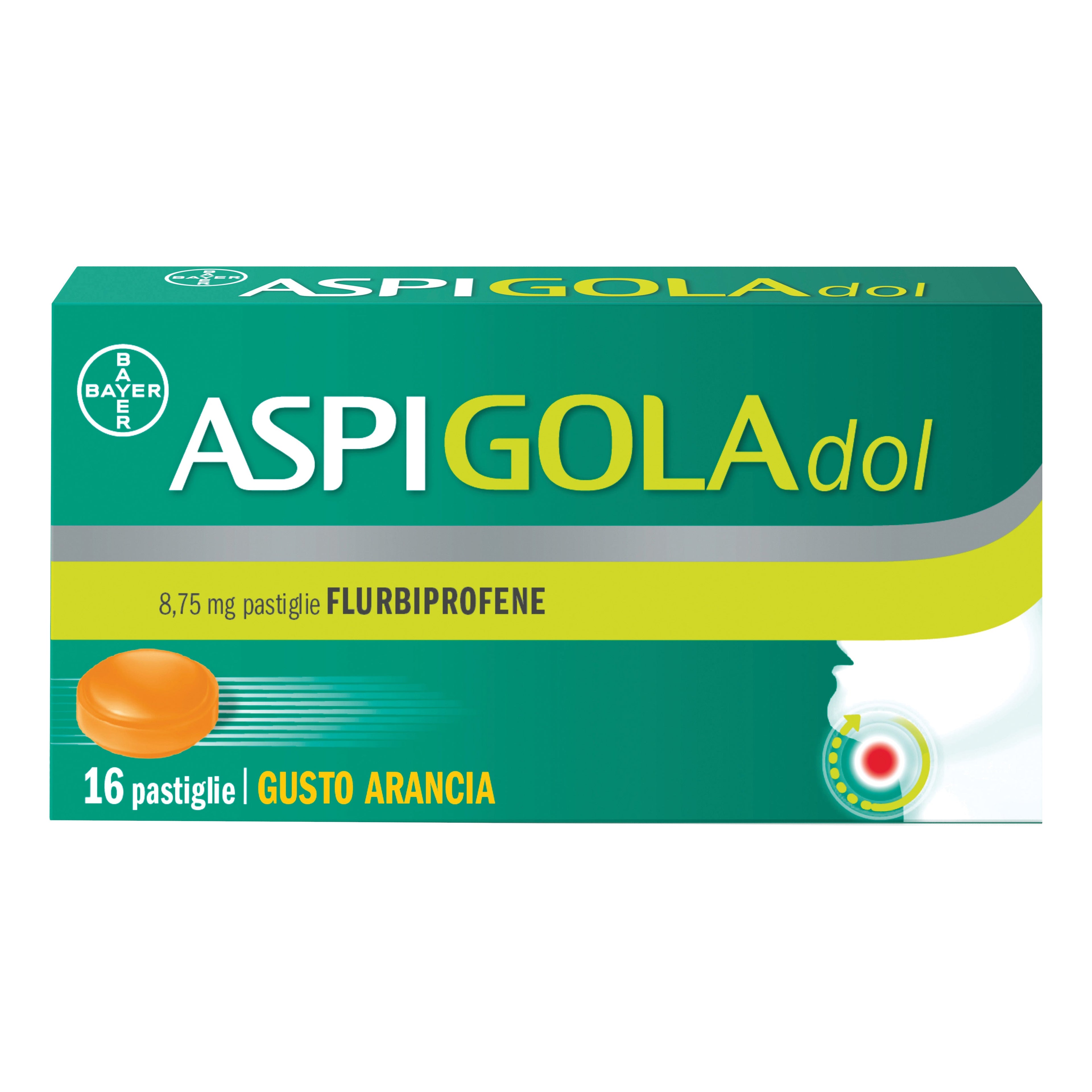 ASPIGOLADOL*16 pastiglie 8,75 mg arancia