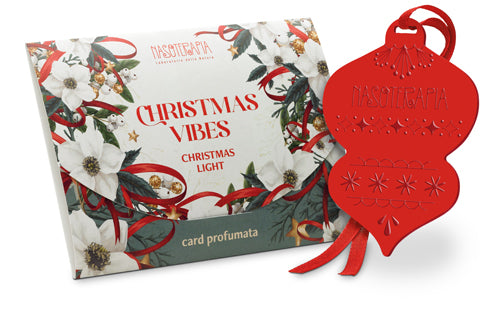 NASOTERAPIA CARD PROFUMATA SINGOLA CHRISTMAS LIGHT