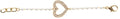 BRACCIALE CUORE BRILLANTINI ORO