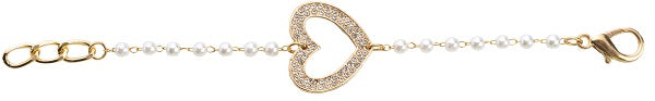 BRACCIALE CUORE BRILLANTINI ORO