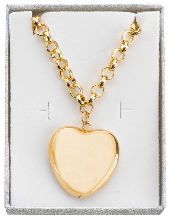 COLLANA CUORE PIENO ORO