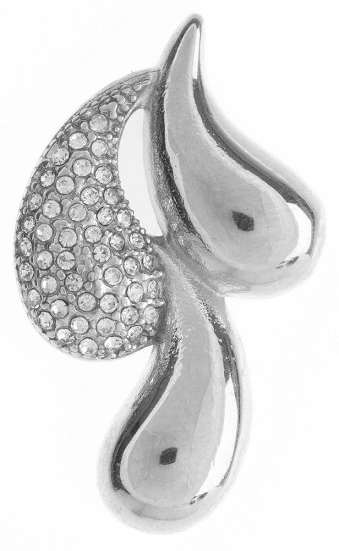 ORECCHINO GOCCE ACCIAIO STRASS