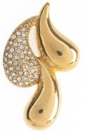 ORECCHINO GOCCE ORO STRASS