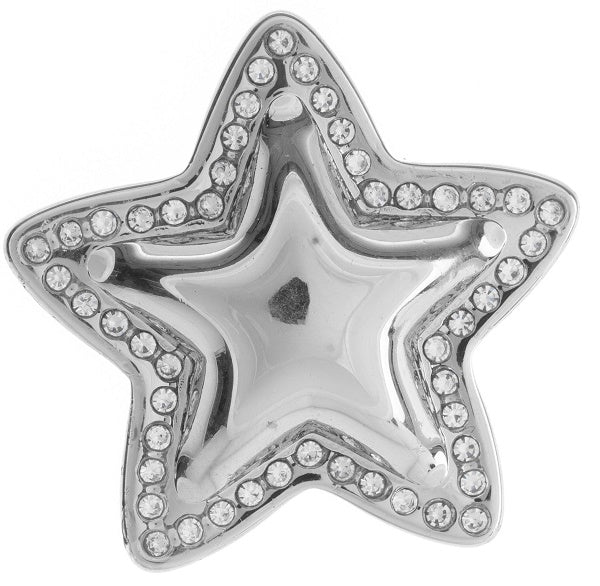 ORECCHINO STELLA STRASS ACCIAIO