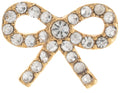 ORECCHINO FIOCCO STRASS ORO