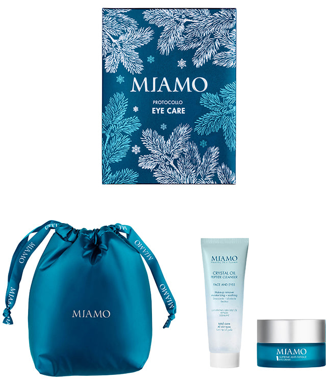 MIAMO COFANETTO PROTOCOLLO EYE CARE 1 CRYSTAL OIL PEPTIDE CLEANSER 50 ML + 1 SUPREME ANTI-FATIGUE EYE CREAM 15 ML