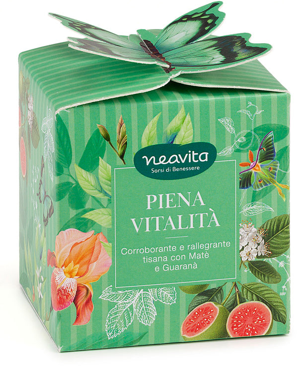NEAVITA 7 FILTROSCRIGNO TISANA PIENA VITALITA' IN COFANETTOA FARFALLA RITUALI BOTANICI 7 FILTRI X 3 G