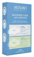 MIAMO HEALTY SKIN SYSTEM ACNEVER BLACKHEAD CLEAR DUO NOSE MASK STEP 1 CLEARING & PURIFYING 5 PEZZI 3 G + STEP 2 SOOTHING& POR