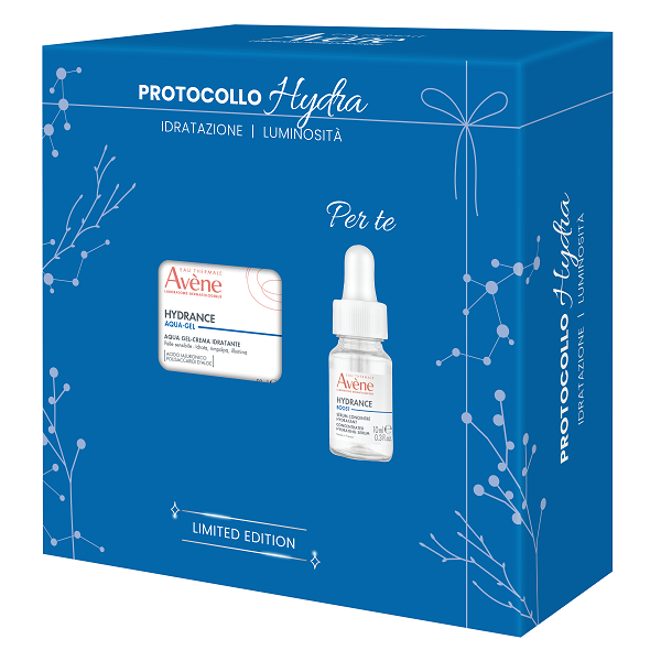 EAU THERMALE AVENE HYDRANCE COFANETTO NATALE 2026 HYDRA AQUAGEL-CREMA IDRATANTE 50 ML + CONCENTRATED HYDRATING SERUM 10ML