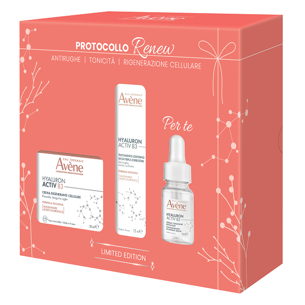 EAU THERMALE AVENE HYALURON ACTIV B3 COFANETTO NATALE 2026 RENEW CREMA RIGENERANTE CELLULARE 50ML+TRATTAMENTO CONTORNO OCCHI
