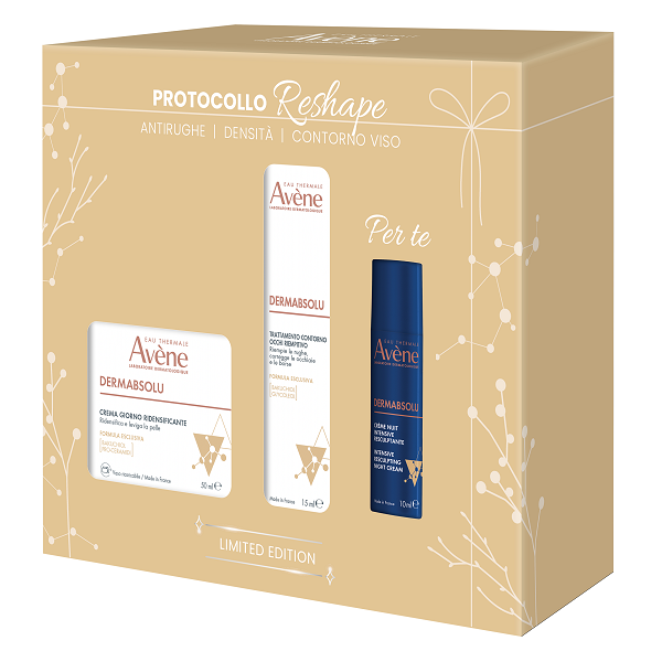 EAU THERMALE AVENE DERMABSOLU COFANETTO NATALE 2026 RESHAPECREMA GIORNO RIDENSIFICANTE 50 ML+TRATTAMENTO CONTORNO OCCHIRIEMPI