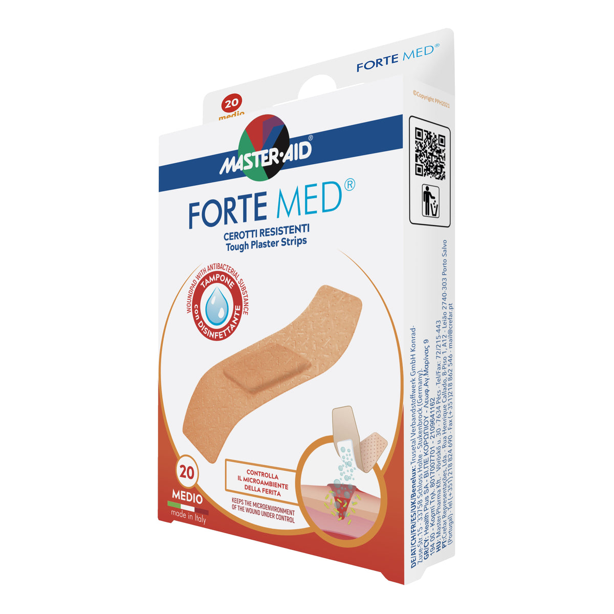 CEROTTO MASTER-AID FORTE MED 2 FORMATI 20 PEZZI
