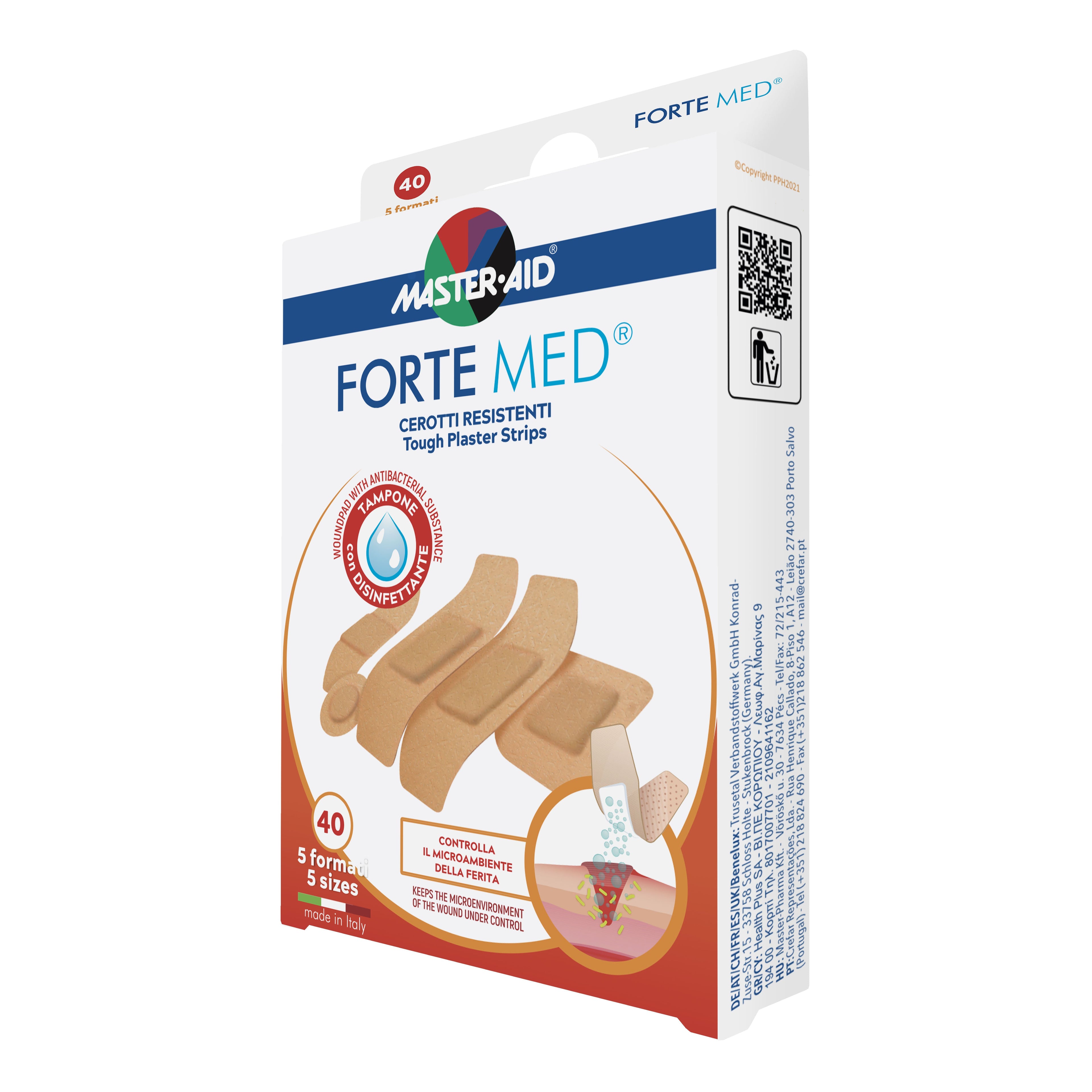 CEROTTO MASTER-AID FORTE MED 5 FORMATI 40 PEZZI