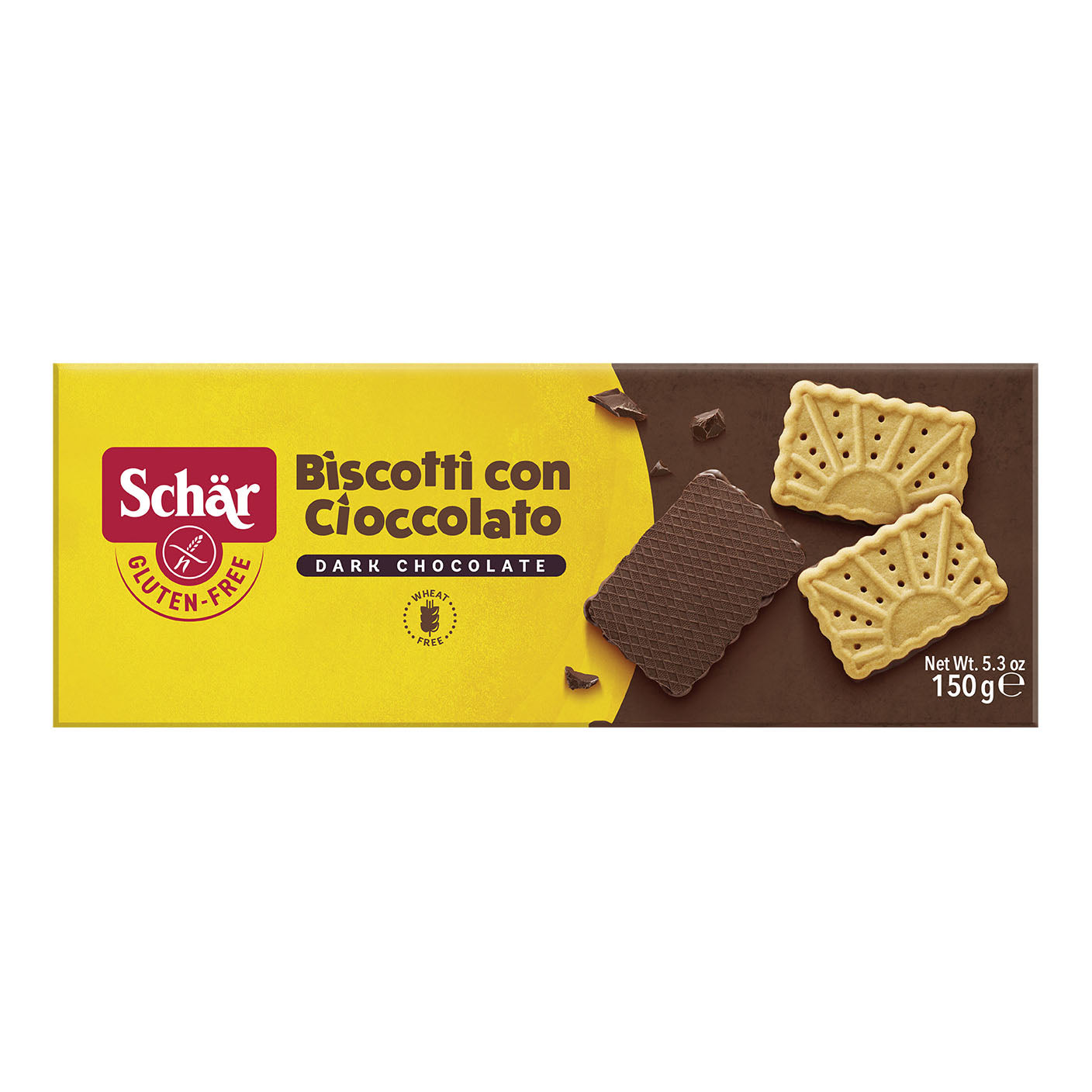 SCHAR BISCOTTO CON CIOCCOLATO DARK CHOCOLATE 150 G