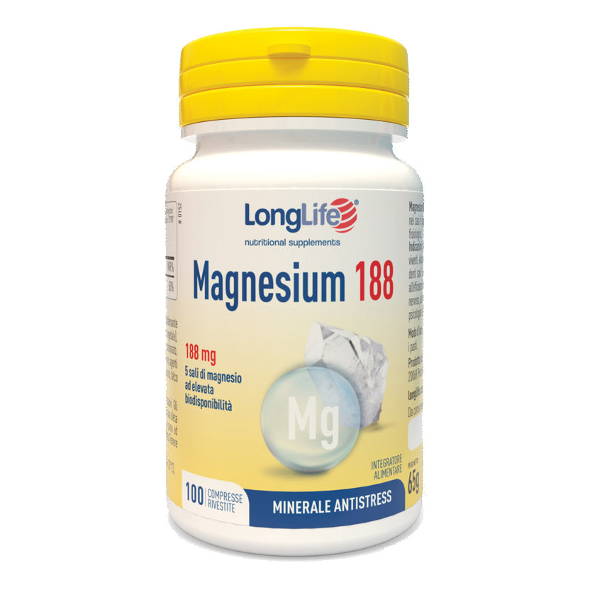 LONGLIFE MAGNESIUM 188 100 COMPRESSE RIVESTITE DA 6,5 G