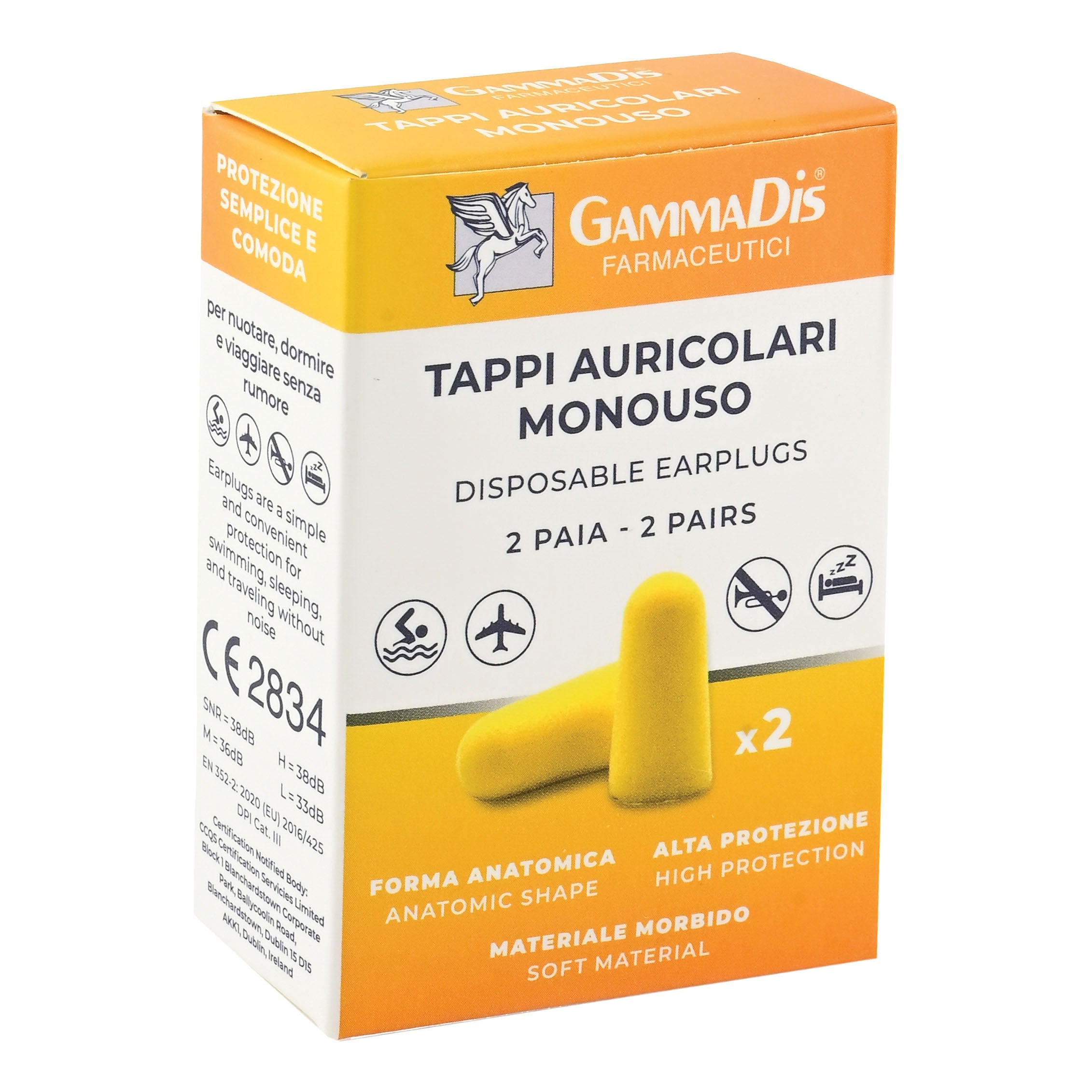 TAPPO AURICOLARE EAR GOMMAPIUMA 4 PEZZI GAMMADIS