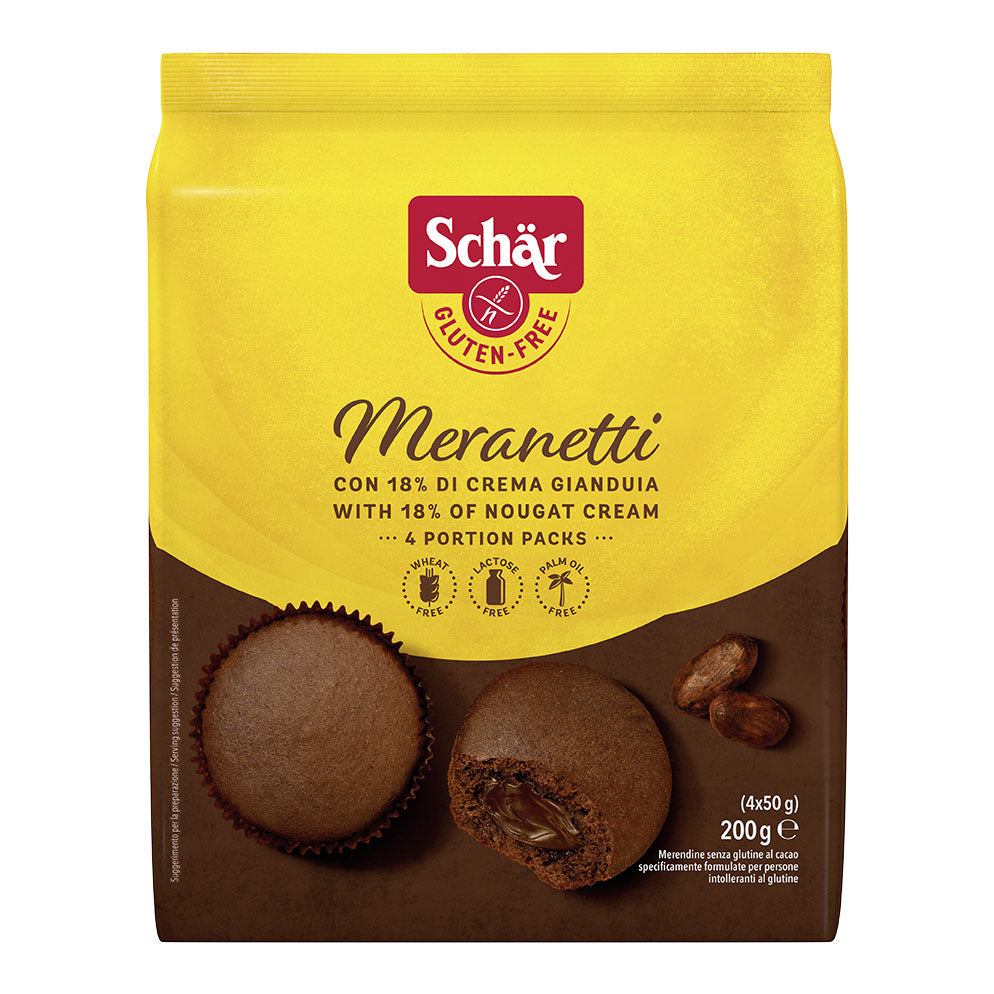 SCHAR MERANETTI CON CREMA GIANDUIA 4 PEZZI DA 50 G