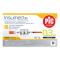 SIRINGA PER INSULINA PIC INSUMED 0,3 ML 100 UI SPAZIO ZERO AGO 31 GAUGE 8 MM 3 SACCHETTI DA 10 PEZZI