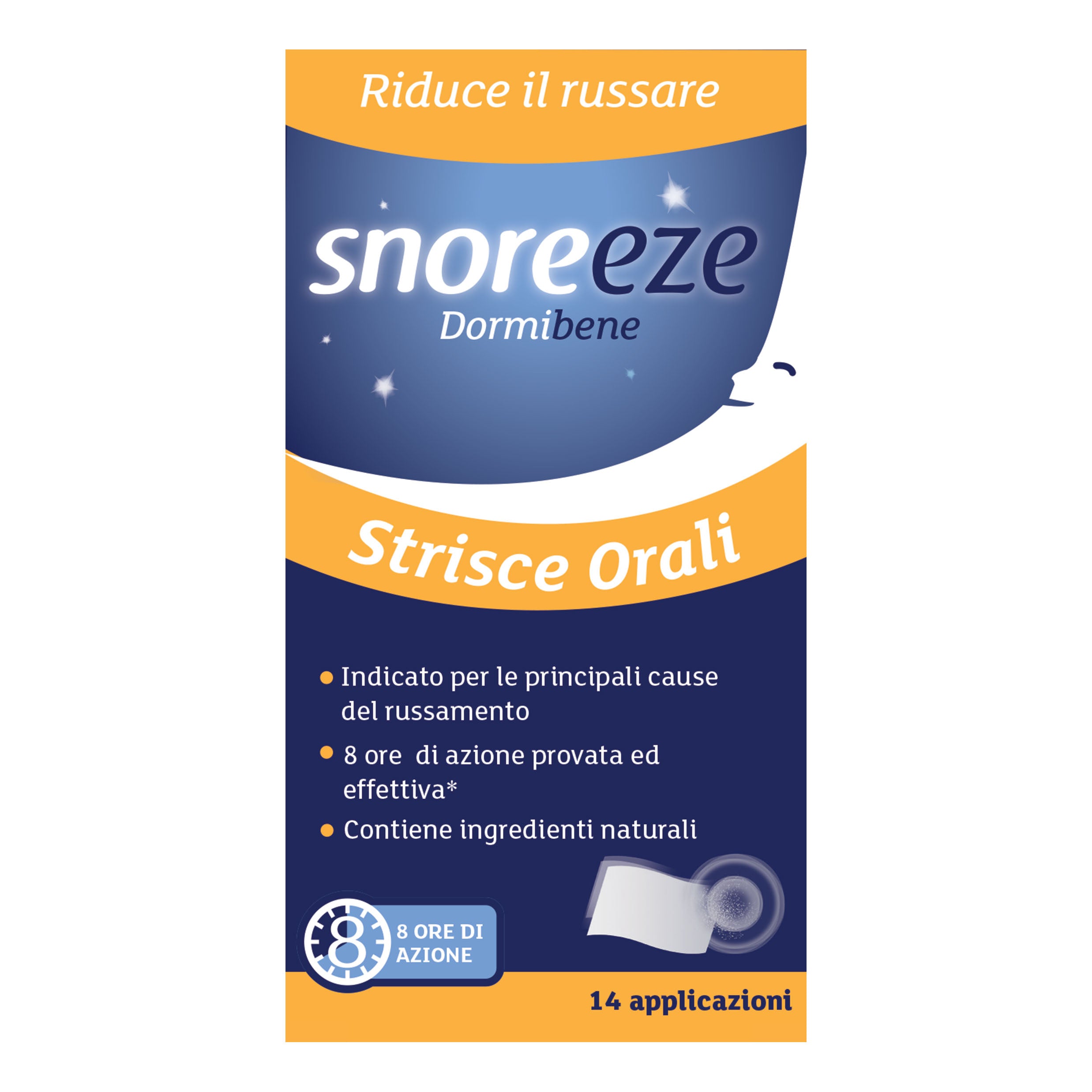 SNOREEZE ORAL STRIPS 14 PEZZI