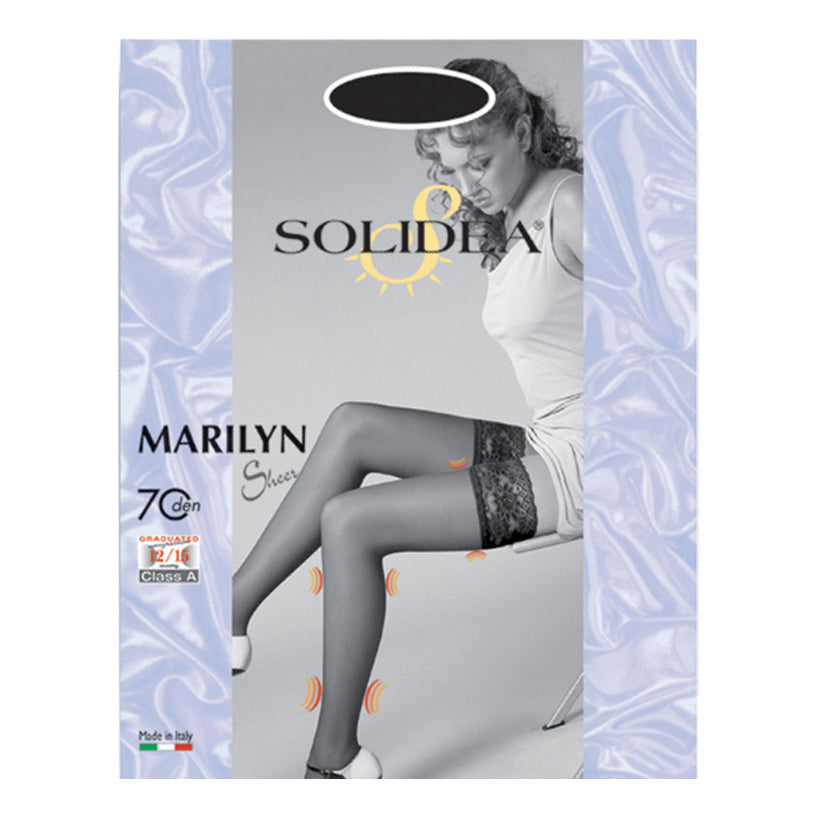 MARILYN 70 SHEER CALZA AUTOREGGENTE NERO 2