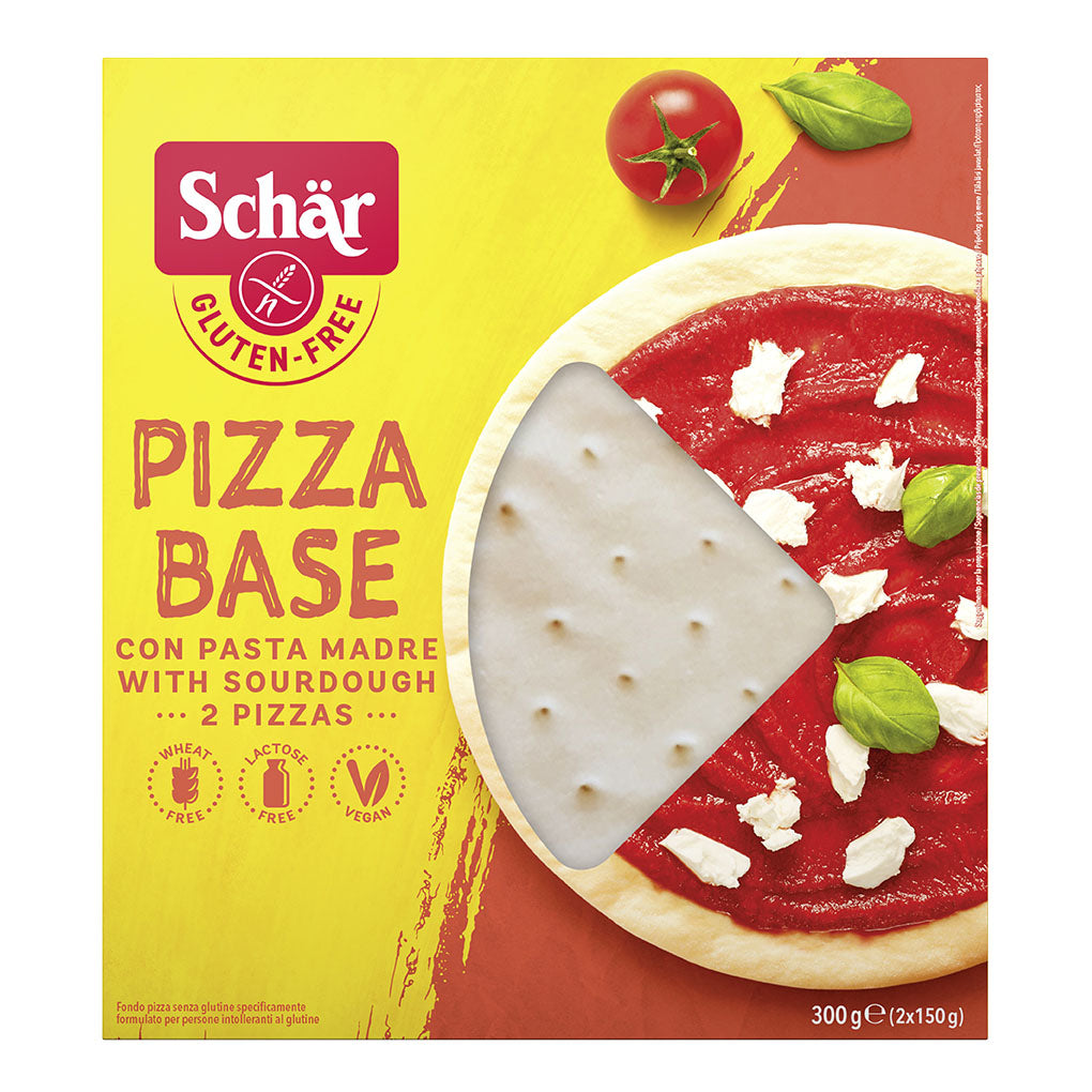 SCHAR PIZZA BASE SENZA LATTOSIO 2 PEZZI DA 150 G