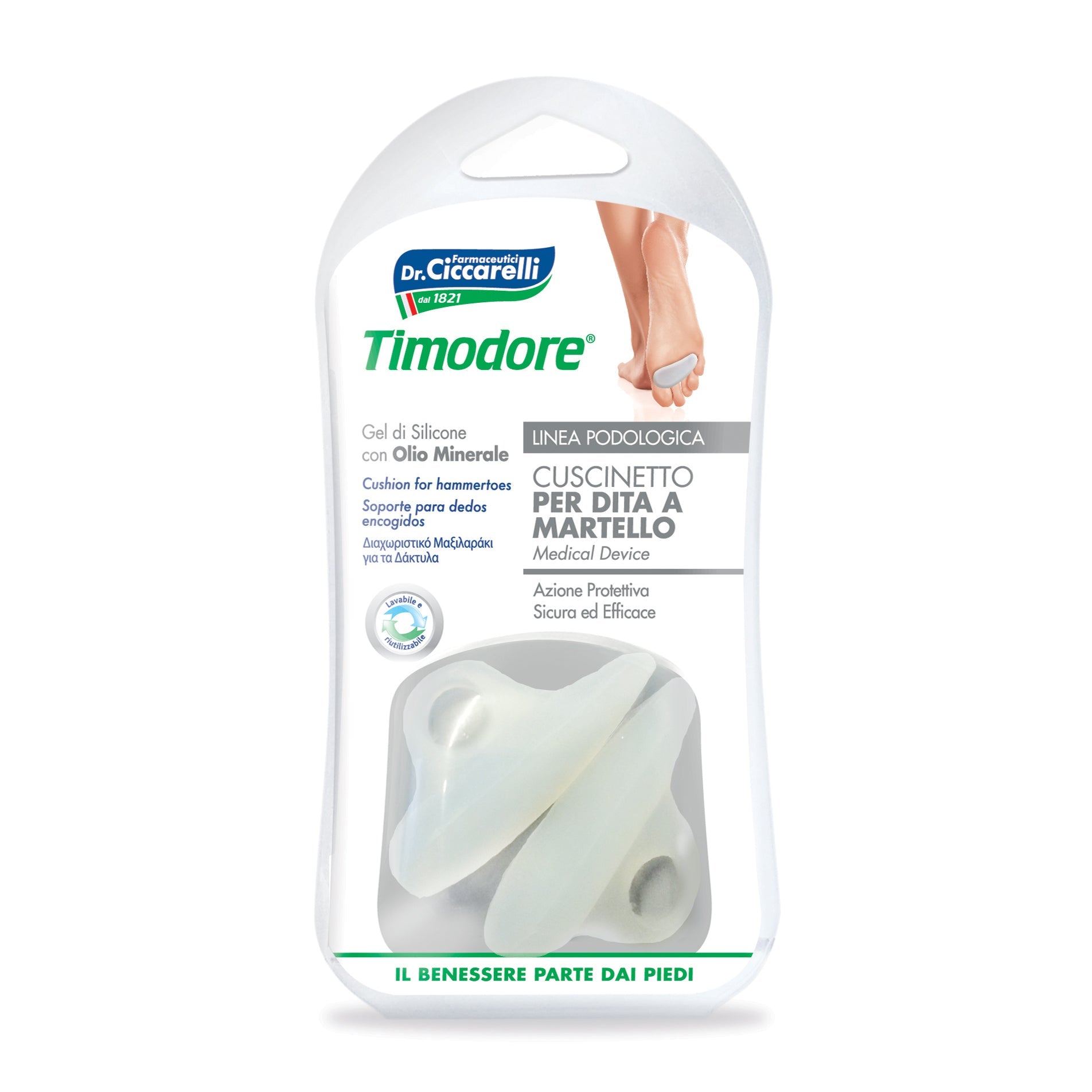 LE DITA CONTRATTE IGIENEPIEDE 2 PEZZI