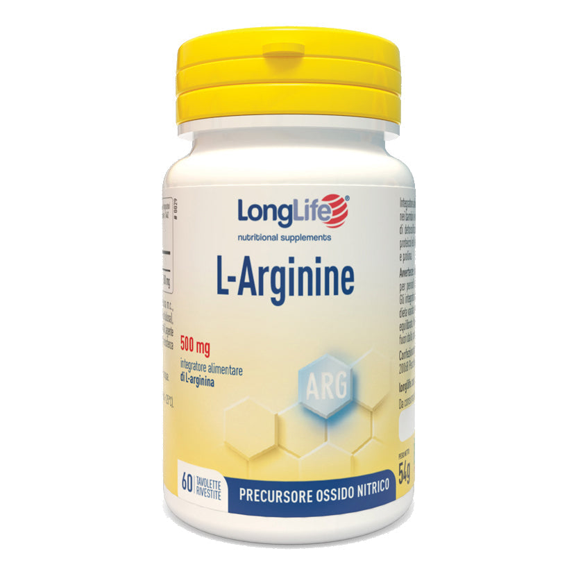 LONGLIFE L-ARGININE 60 TAVOLETTE RIVESTITE DA 900 MG