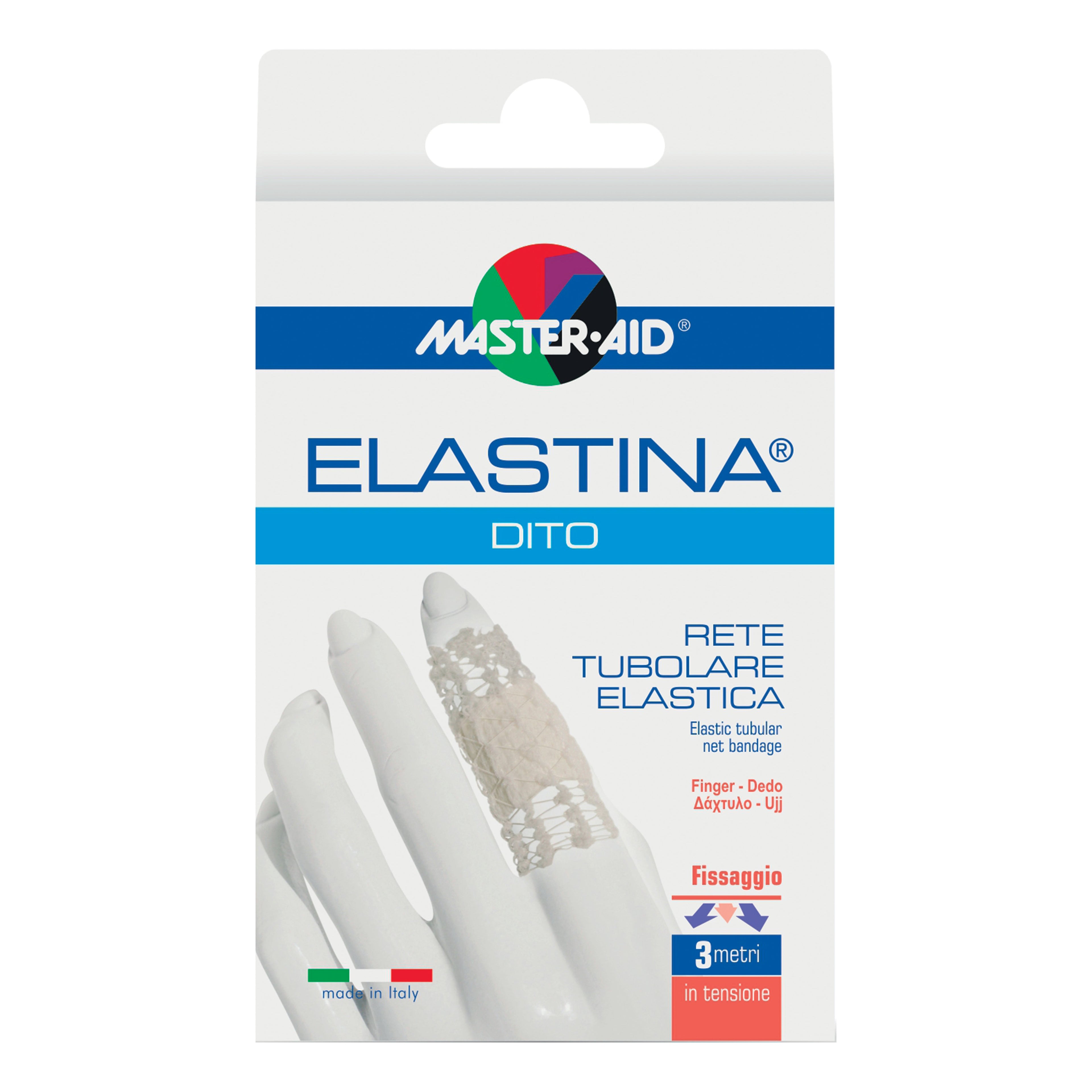 RETE TUBOLARE ELASTICA IPOALLERGENICA MASTER-AID ELASTINA DITO 3 MT IN TENSIONE CALIBRO 0,5 CM