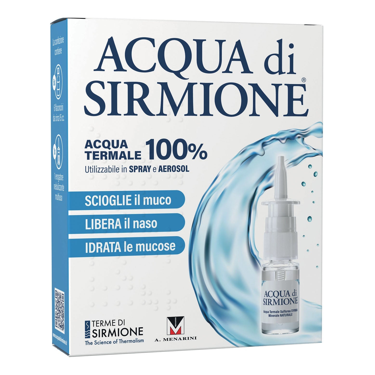 ACQUA SIRMIONE MINERALE NATURALE 6 FIALE 15 ML