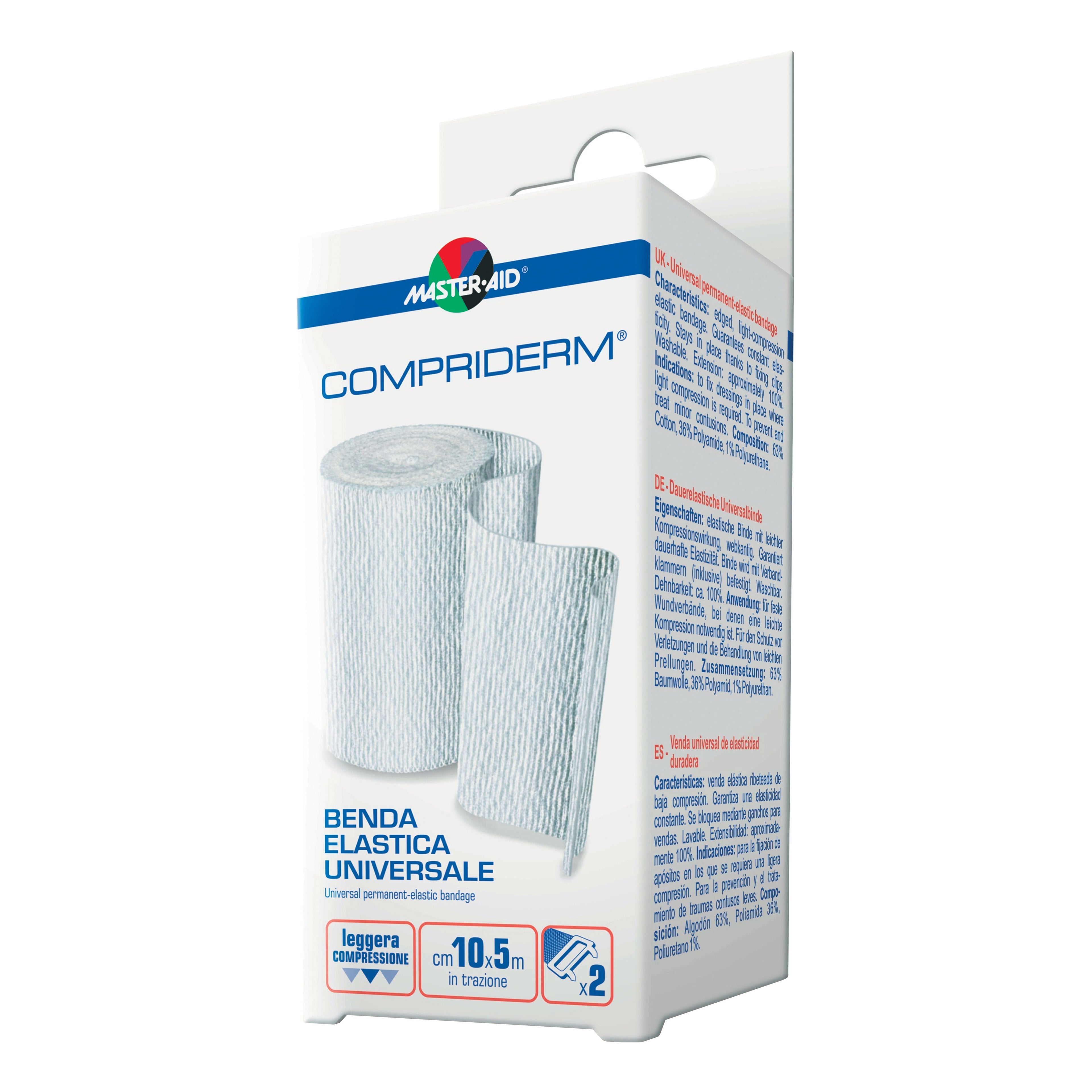 BENDA ELASTICA MASTER-AID COMPRIDERM 10X5