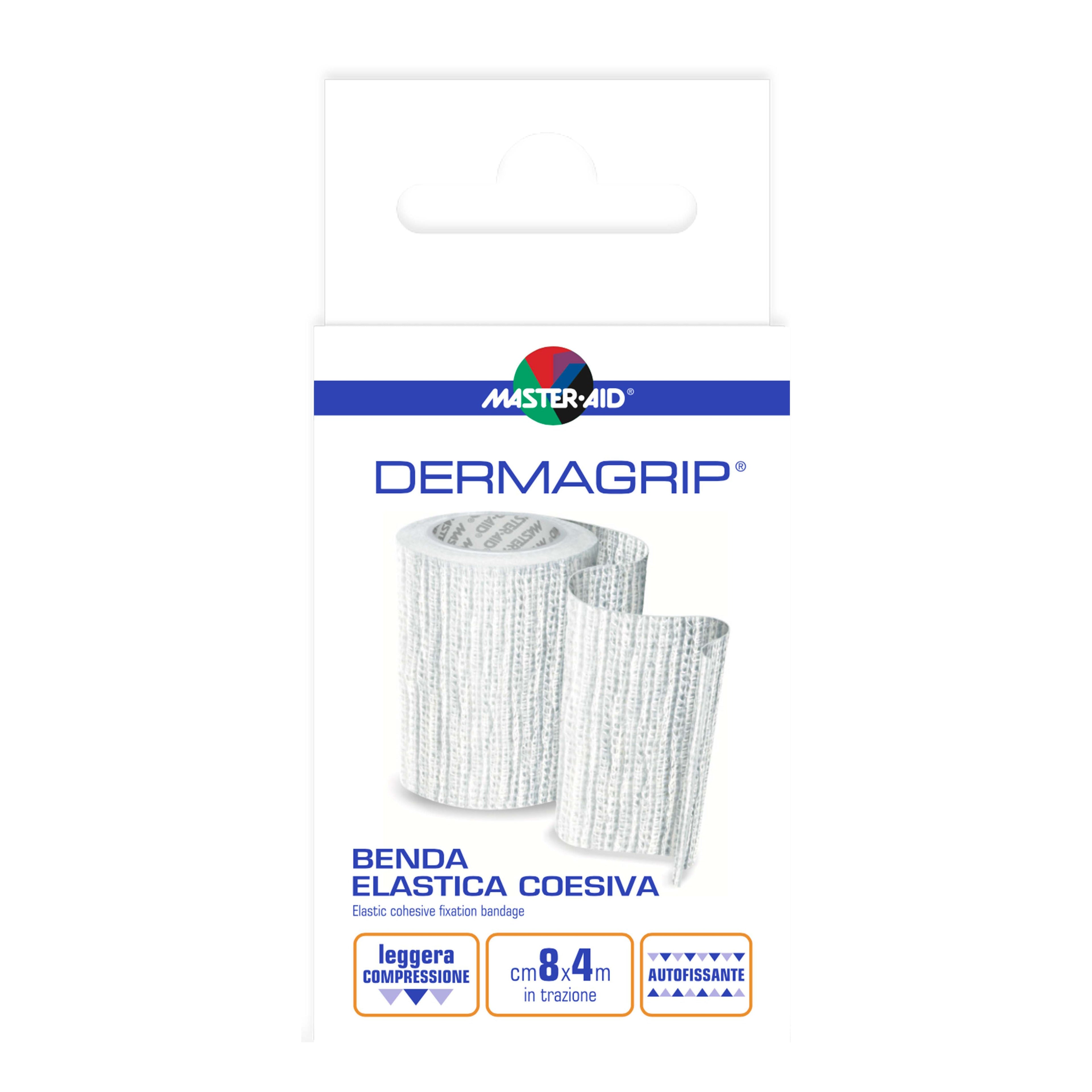 BENDA ELASTICA MASTER-AID DERMAGRIP 8X4