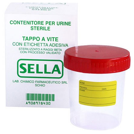 CONTENITORE PER URINA URIN TEST CAPIENZA 9ML