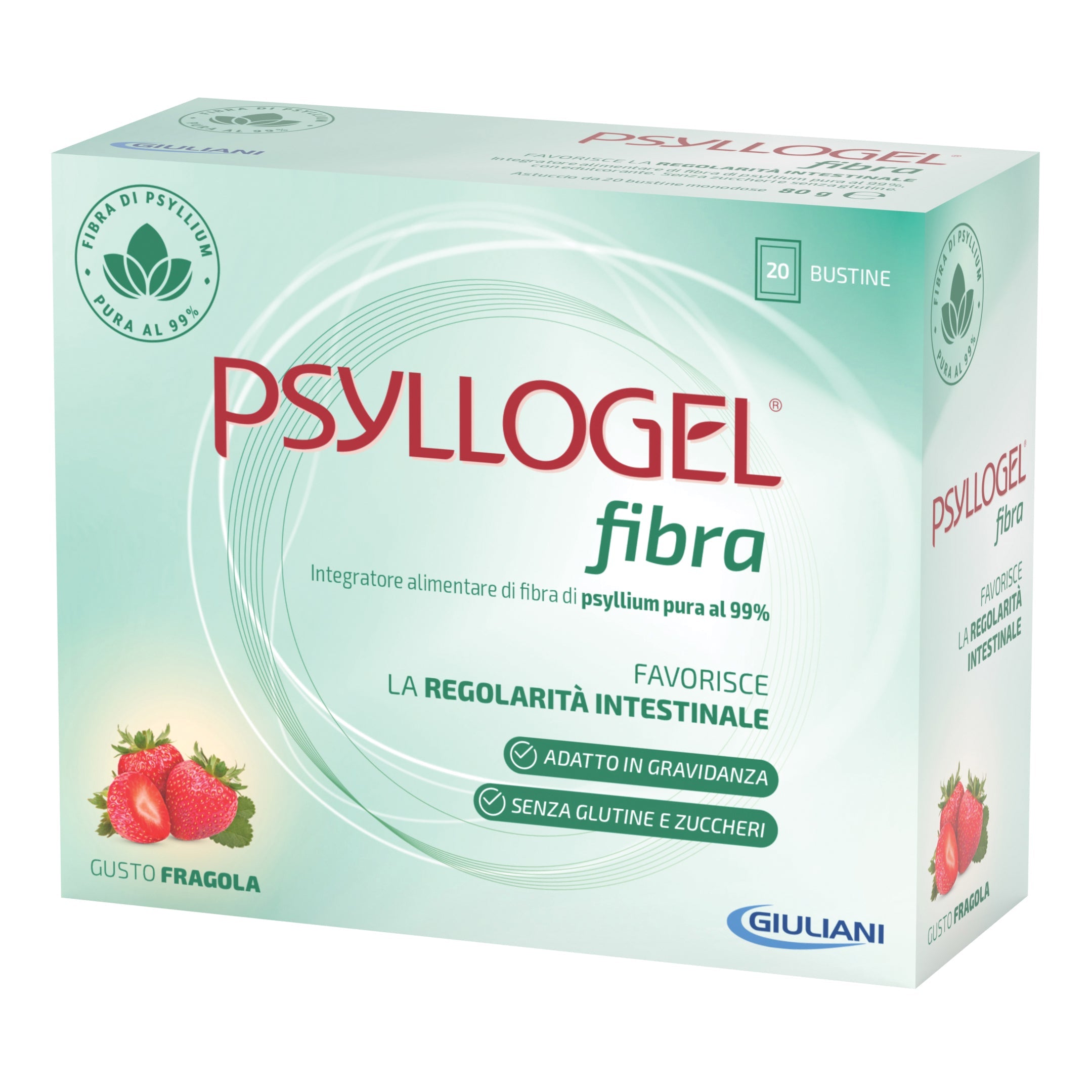 PSYLLOGEL FIBRA FRAGOLA 20 BUSTINE