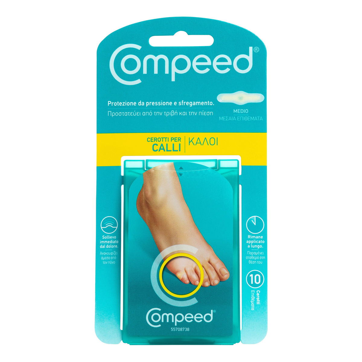 COMPEED CALLI CEROTTI FORMATO MEDIO 10 PEZZI