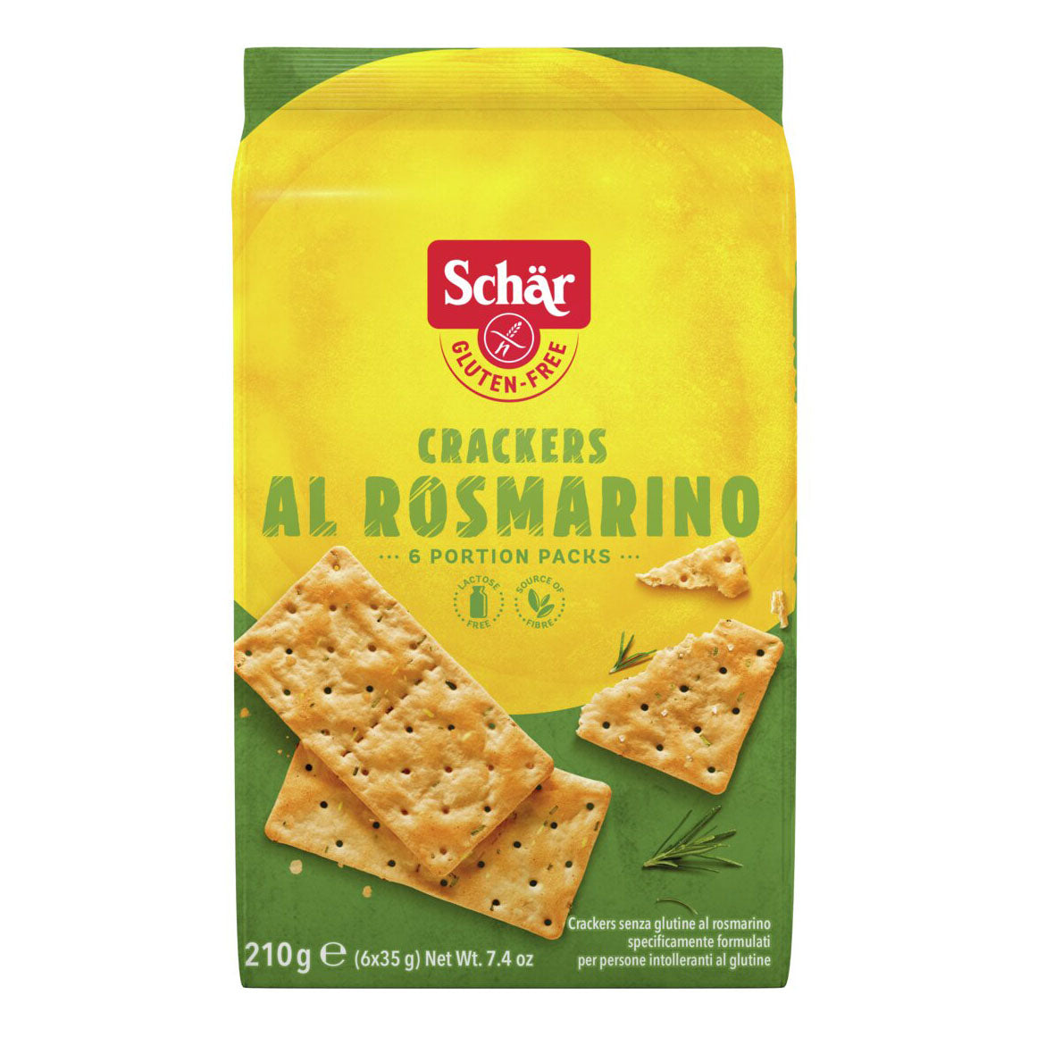 SCHAR CRACKERS AL ROSMARINO 6 CONFEZIONI DA 35 G