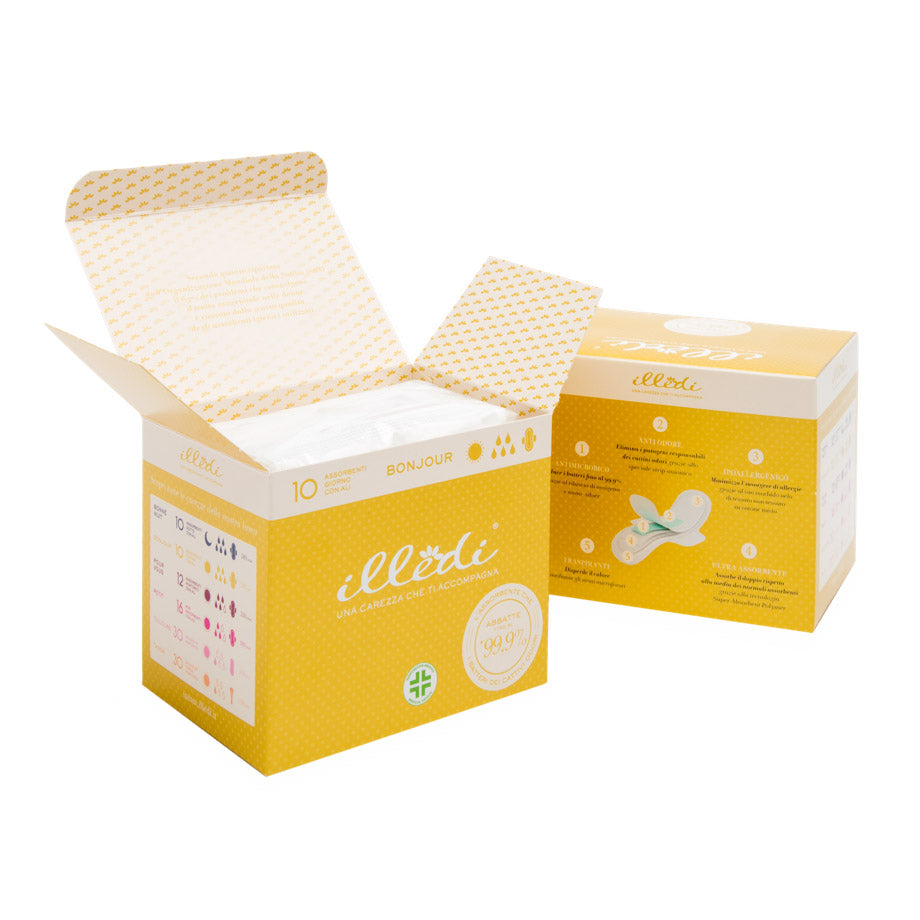 ILLEDI BONJOUR ASSORBENTI GIORNO 10 CON ALI 12 PEZZI