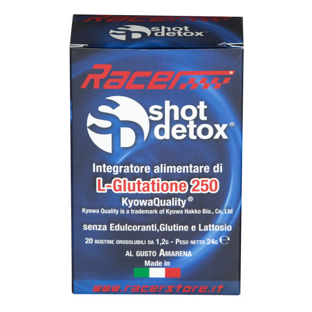 SHOT DETOX L-GLUTATIONE 250 20 STICK DA 1,2 G