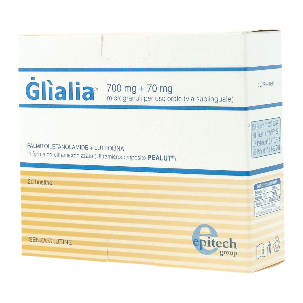 GLIALIA 700MG + 70MG MICROGRANULI USO ORALE VIA SUBLINGUALE20 BUSTINE 1,27 G