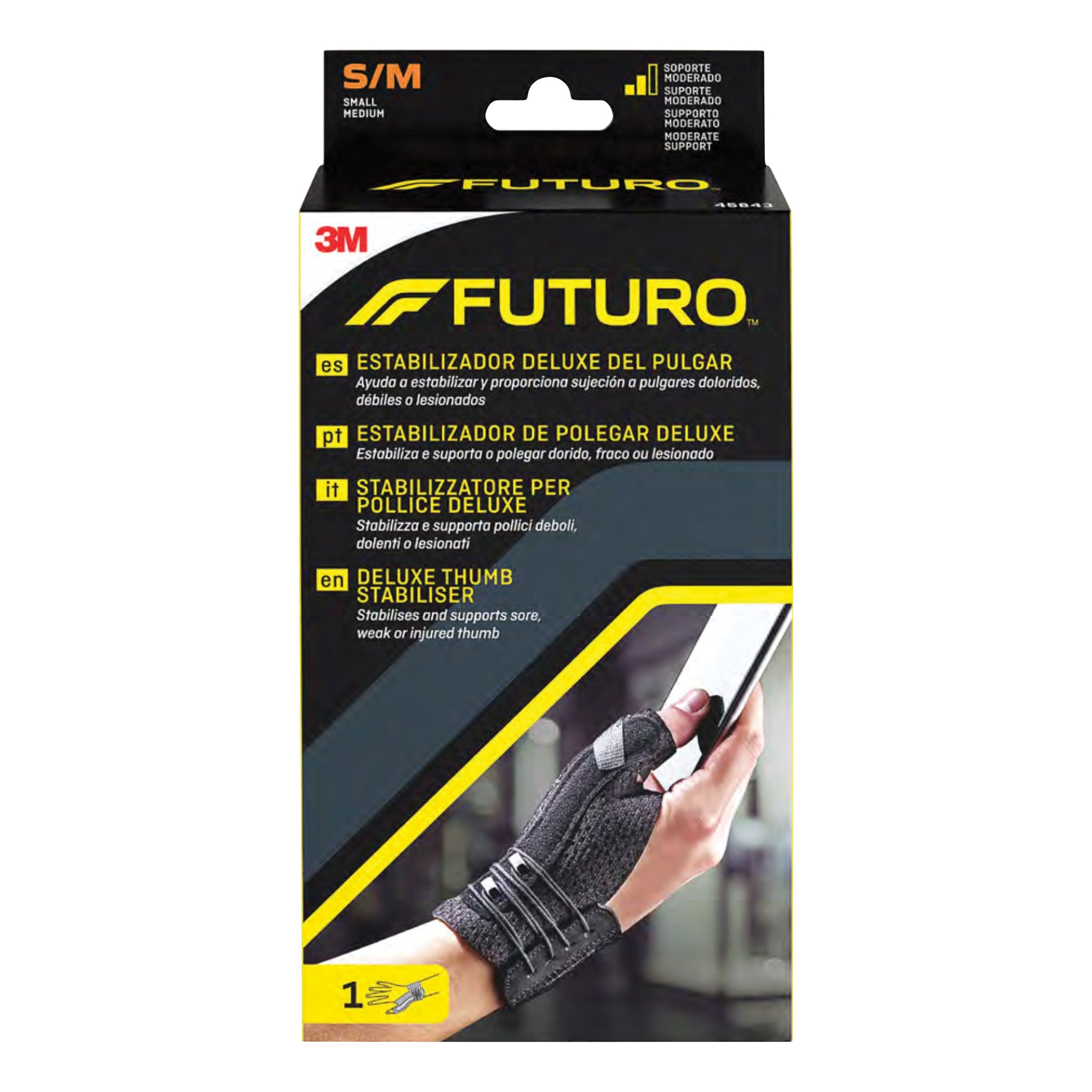 STABILIZZATORE PER POLLICE FUTURO NERO SMALL/MEDIUM 1 PEZZO
