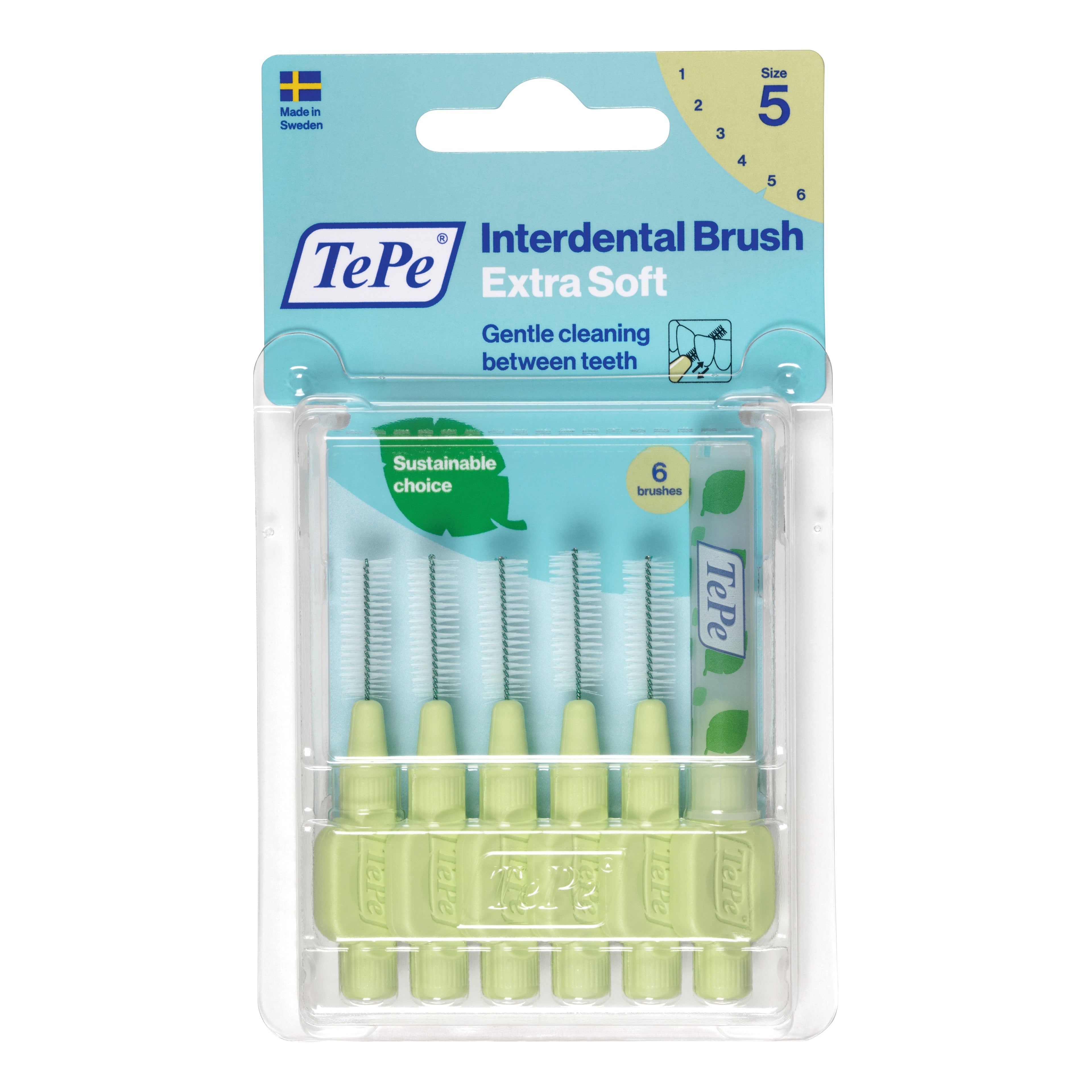 TEPE SCOVOLINO XSOFT VERDE 0,8MM 6 PEZZI