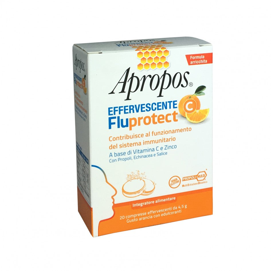 APROPOS FLUPROTECT EFFERVESCENTE C 20 COMPRESSE