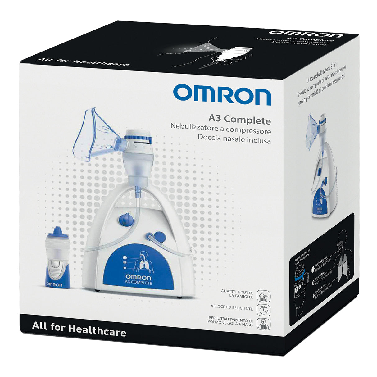 NEBULIZZATORE OMRON A3 COMPLETE CON DOCCIA NASALE