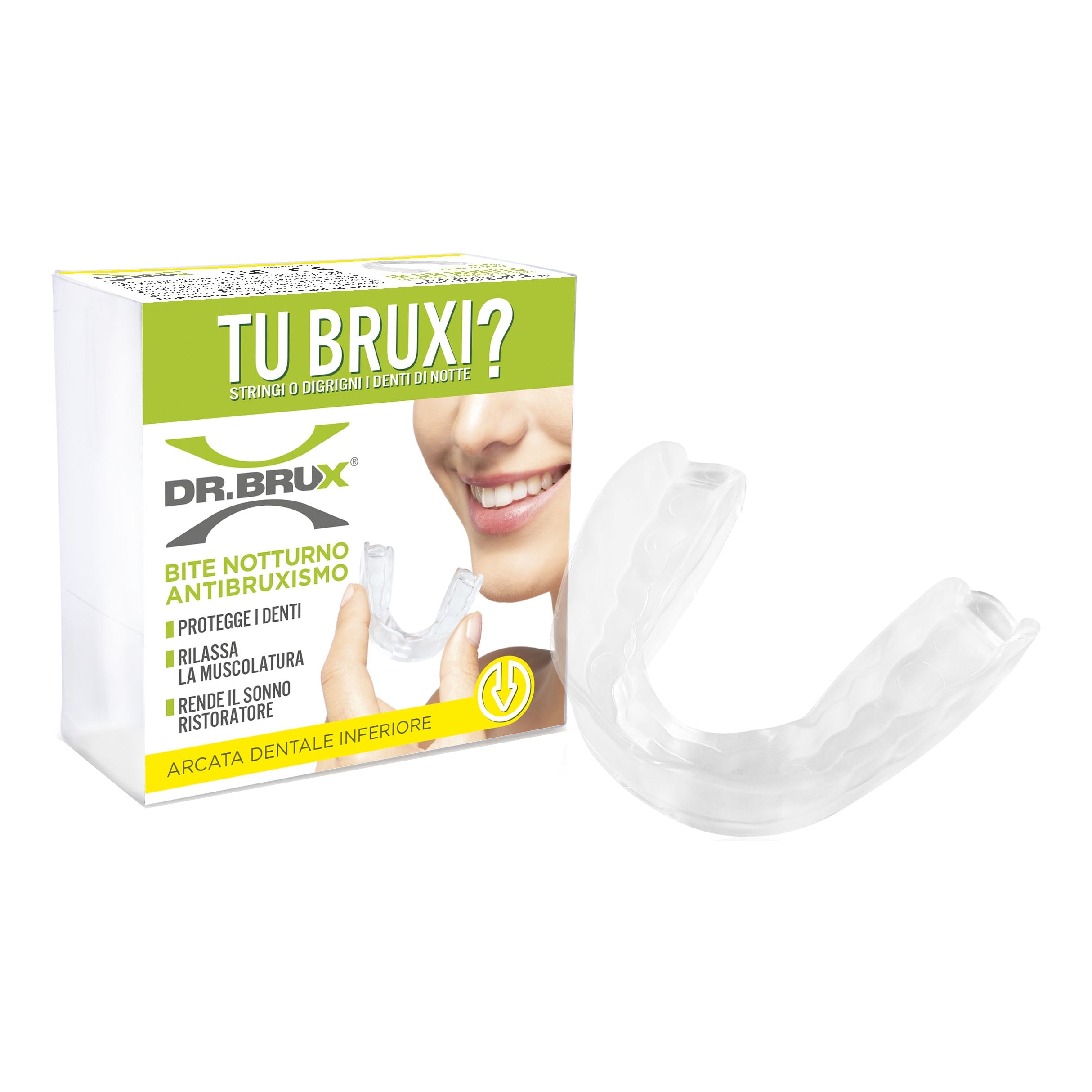 DR BRUX BITE NOTTE SUP TRASPARENTE