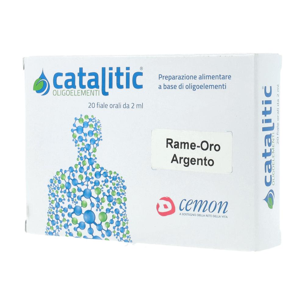 CATALITIC OLIGOELEMENTI RAME ORO ARGENTO CU-AU-AG 20 AMPOLLE