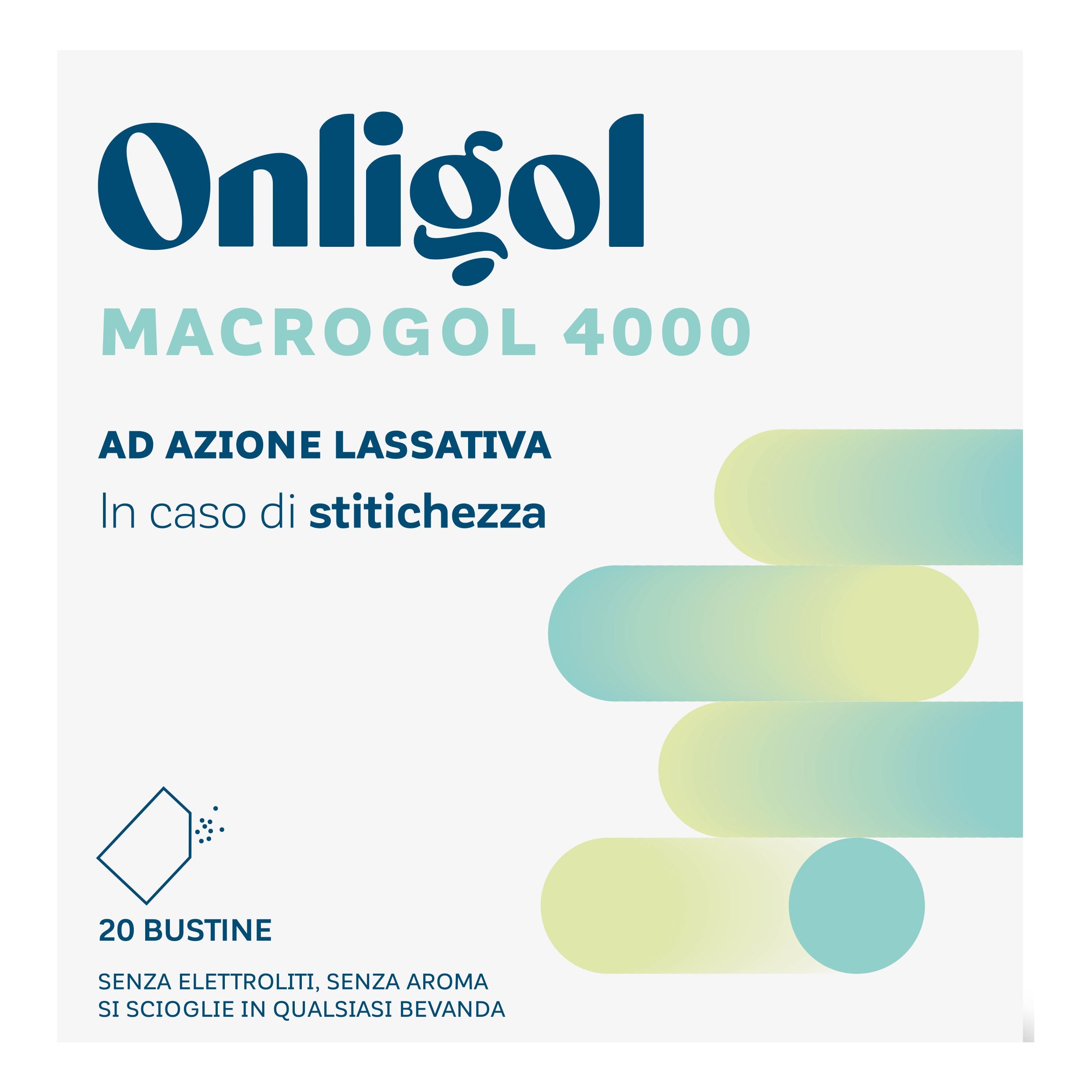 ONLIGOL MACROGOL 4000 20 BUSTINE 10 G SENZA ZUCCHERO
