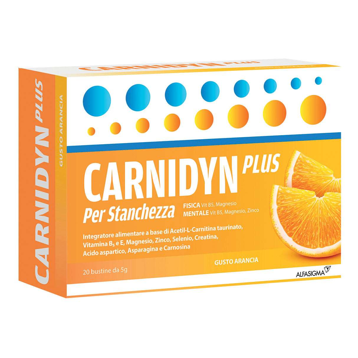 CARNIDYN PLUS 20 BUSTINE DA 5 G GUSTO ARANCIA