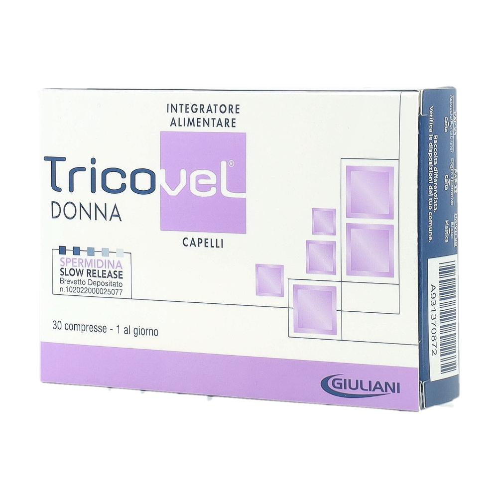 TRICOVEL DONNA INTEGRATORE ALIMENTARE CON NUTRIENTI SPECIFICI PER CAPELLI 30 COMPRESSE