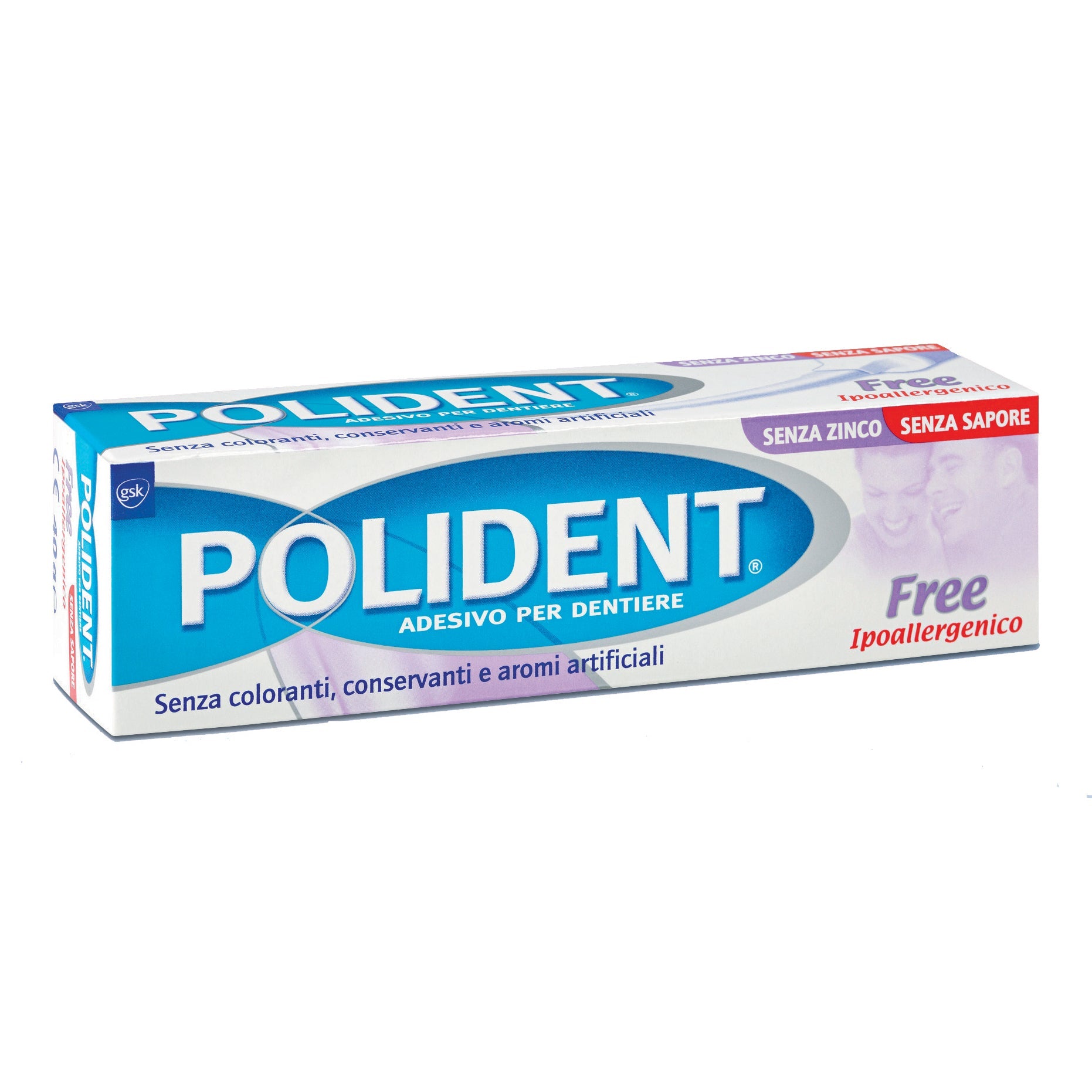 POLIDENT FREE ADESIVO PER PROTESI DENTARIA 40 G