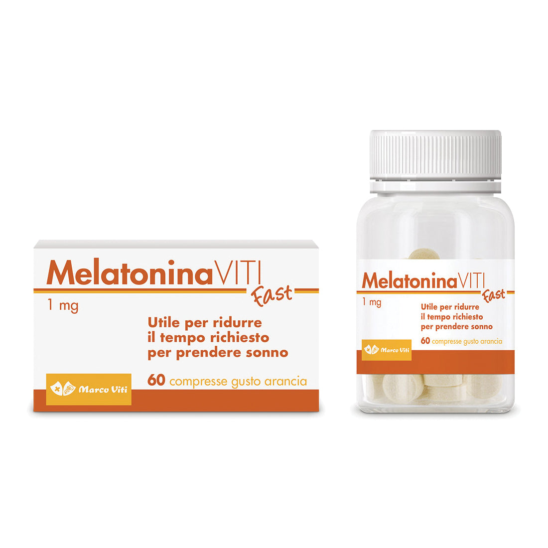 MELATONINA VITI FAST 1MG 60 COMPRESSE GUSTO ARANCIA
