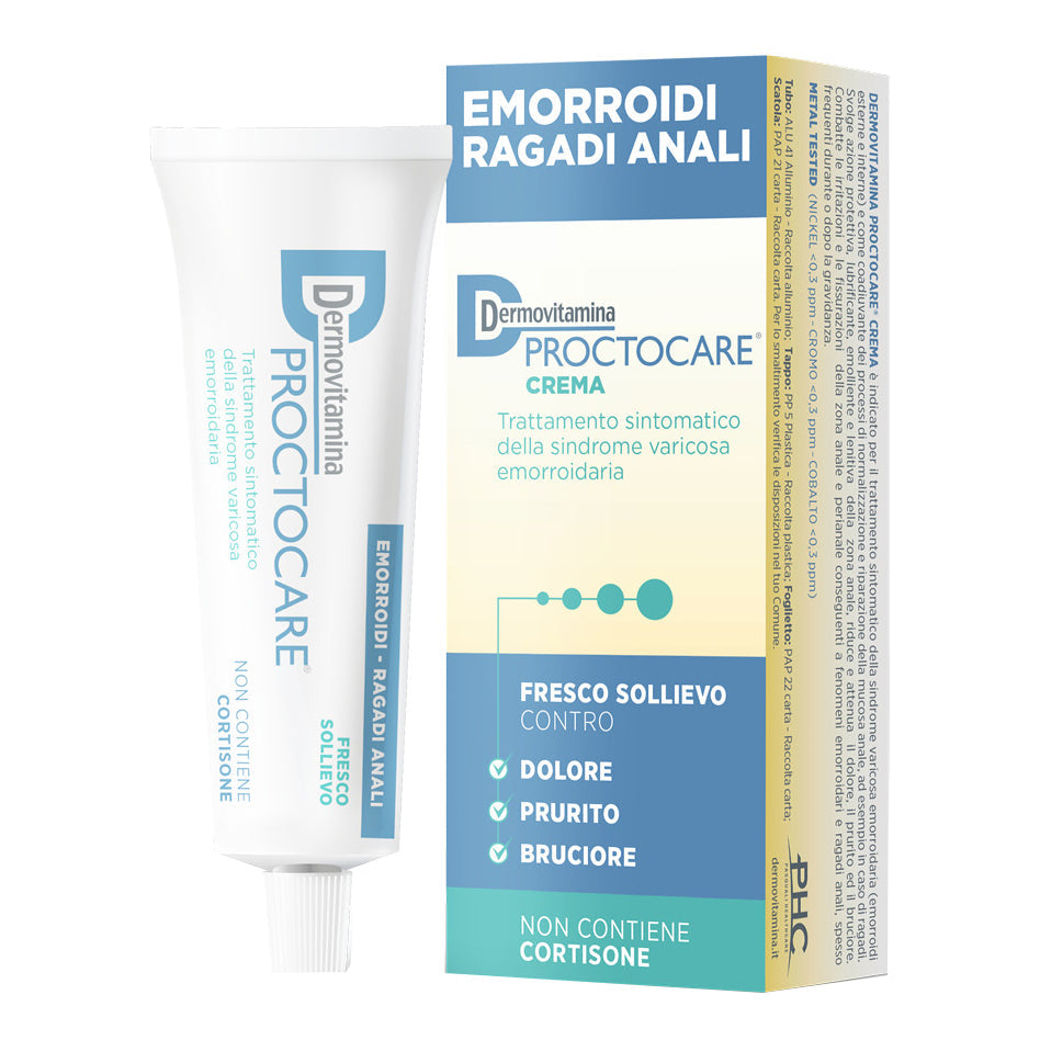 DERMOVITAMINA PROCTOCARE CREMA EMORROIDI RAGADI ANALI 30 MLCON CANNULA